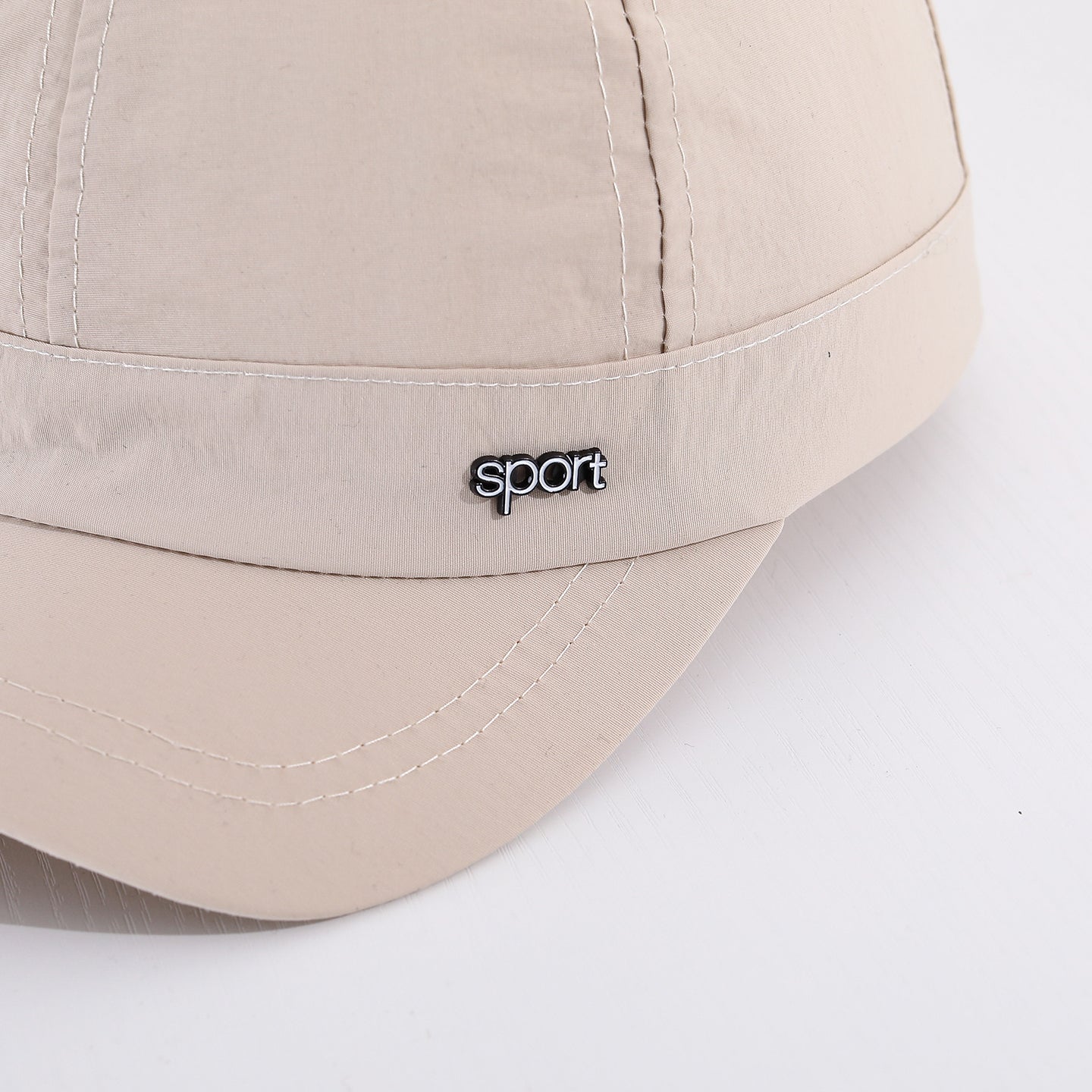 Men's Solid-color Sport Quick-drying Thin Style Versatile Sporty Short-brimmed Baseball Cap Suitable For Daily Commuting, Casual Outings And Outdoor Activities.